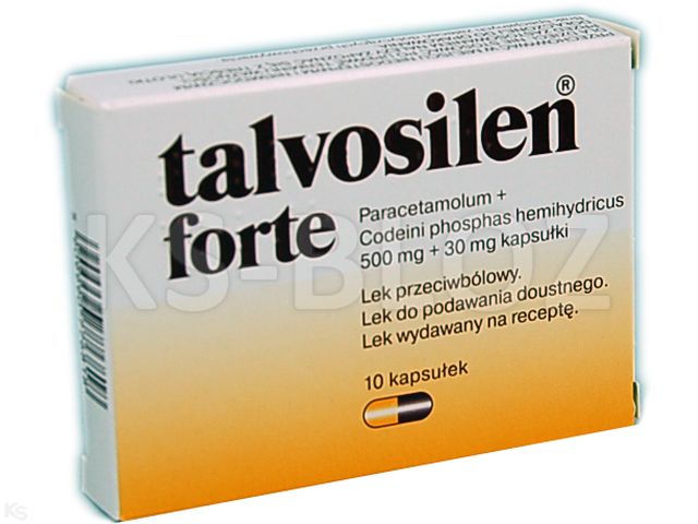 Talvosilen Forte interakcje ulotka kapsułki 500mg+30mg 10 kaps. | blister