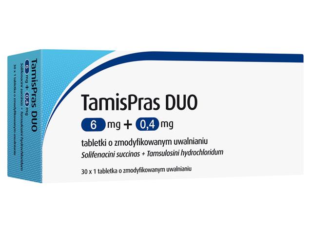TamisPras Duo interakcje ulotka tabletki o zmodyfikowanym uwalnianiu 6mg+400mcg 