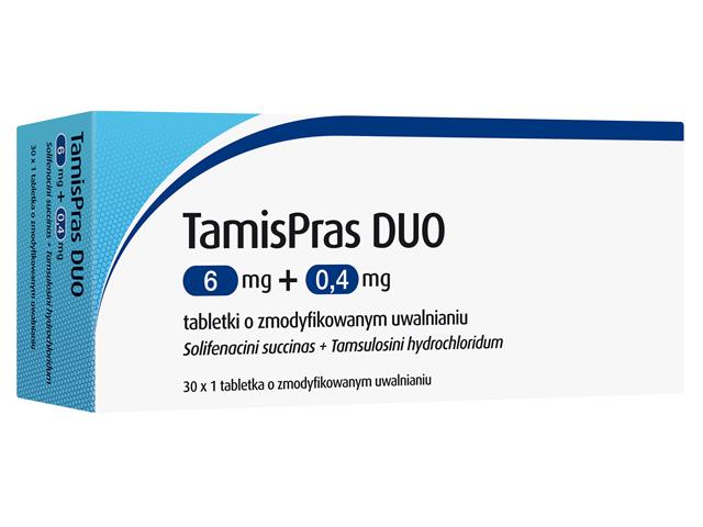 TamisPras Duo interakcje ulotka tabletki o zmodyfikowanym uwalnianiu 6mg+400mcg 30 tabl. | 30 szt.po 1 blist.