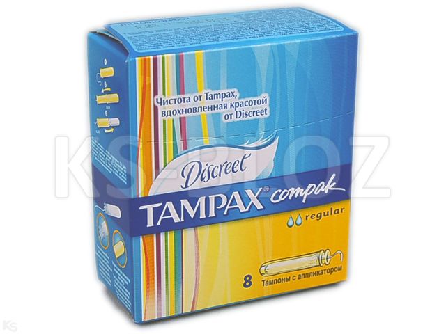 Tampax Compak Tampony higieniczne regular interakcje ulotka tampon - 8 szt.