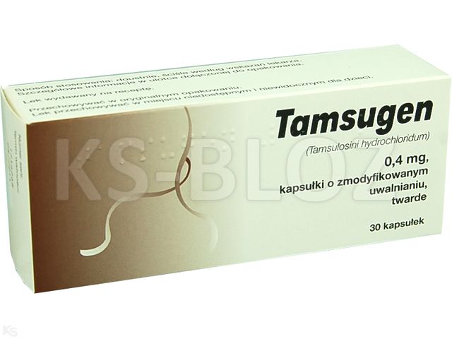 Tamsugen 0,4 mg interakcje ulotka kapsułki o zmodyfikowanym uwalnianiu twarde 400 mcg 30 kaps.