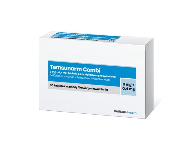 Tamsunorm Combi interakcje ulotka tabletki o zmodyfikowanym uwalnianiu 6mg+400mcg 30 tabl.