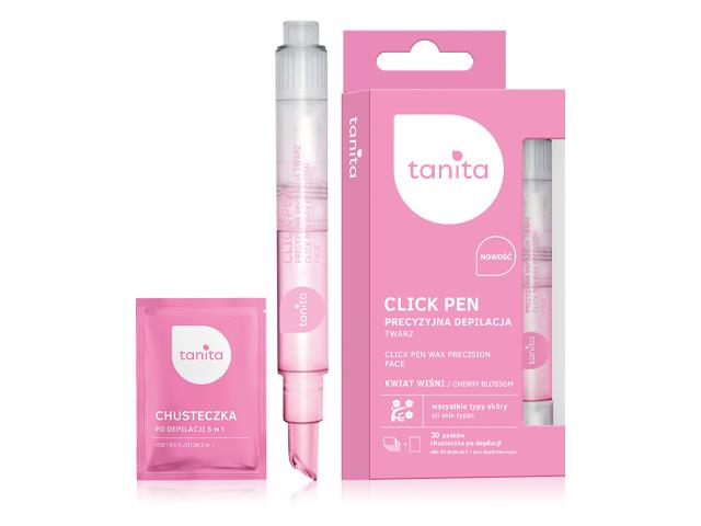 TANITA Click Pen precyzyjna depilacja twarzy interakcje ulotka wosk - 20 szt.