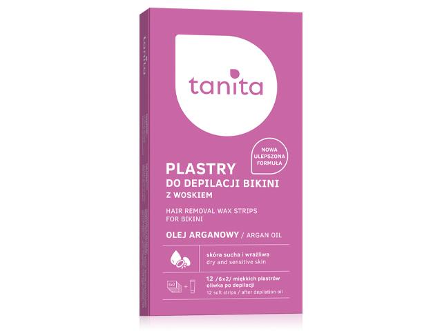 TANITA Plastry do depilacji bikini z woskiem z olejem arganowym interakcje ulotka plaster - 12 szt. + 10 ml