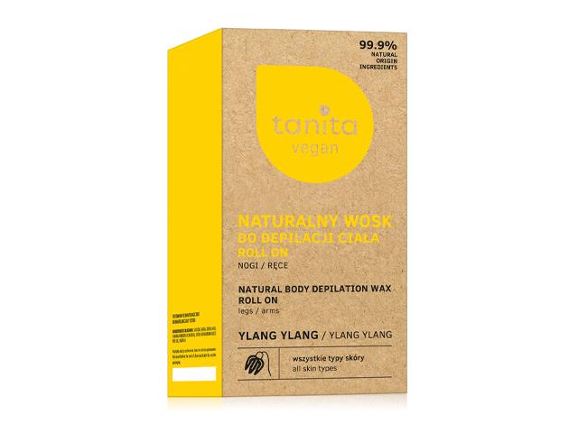 TANITA VEGAN Naturalny wosk do depilacji ciała roll on YLANG-YLANG interakcje ulotka wosk - 120 ml