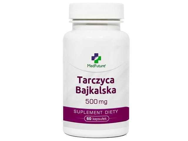 Tarczyca Bajkalska 500 mg interakcje ulotka kapsułki - 60 kaps.