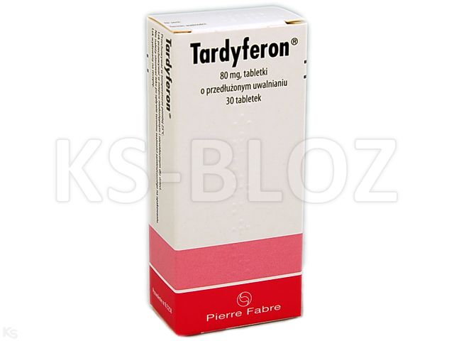 Tardyferon interakcje ulotka tabletki o przedłużonym uwalnianiu 80 mg 