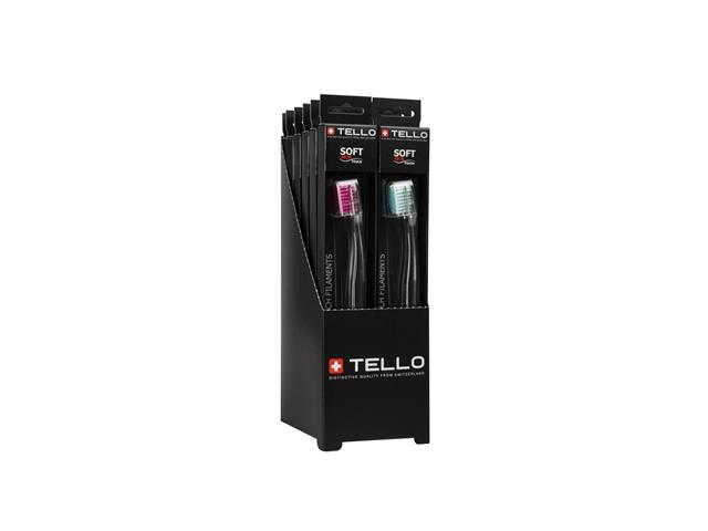 TELLO 4920 Soft Szczot.d/zęb. Black interakcje ulotka szczotka - 1 szt.