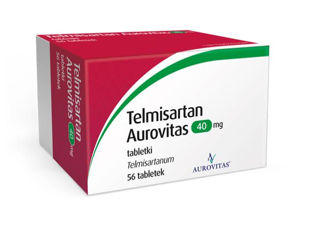 Telmisartan Aurovitas interakcje ulotka tabletki 40 mg 56 tabl.