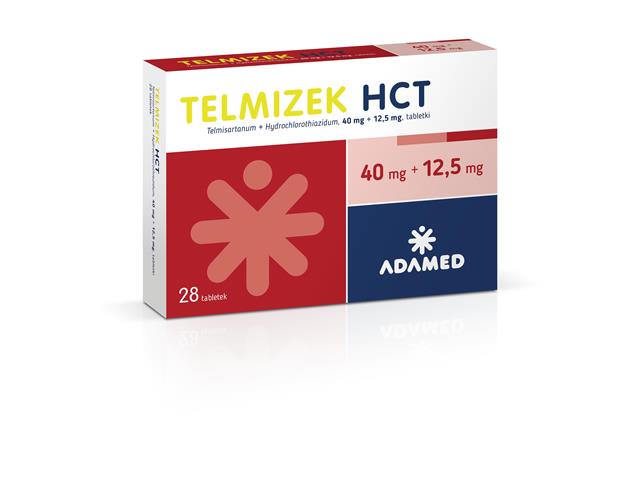 Telmizek HCT interakcje ulotka tabletki 40mg+12,5mg 28 tabl.