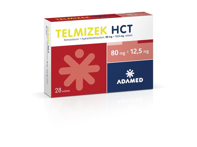 Telmizek HCT interakcje ulotka tabletki 80mg+12,5mg 28 tabl.