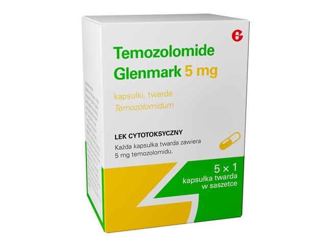 Temozolomide Glenmark interakcje ulotka kapsułki twarde 5 mg 5 kaps. (sasz.)