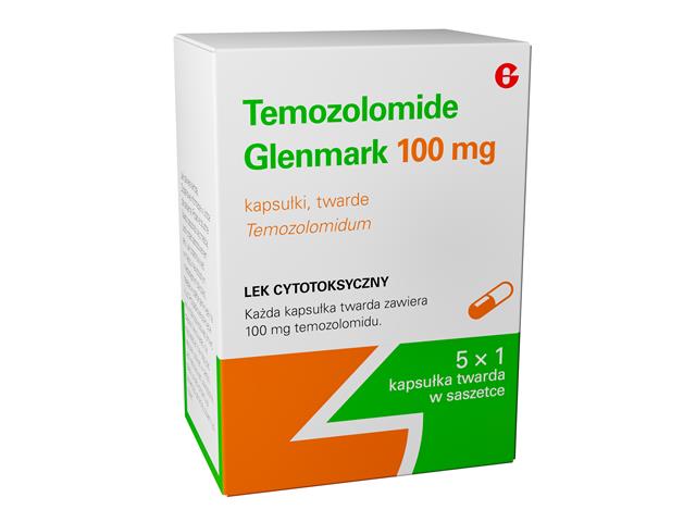 Temozolomide Glenmark interakcje ulotka kapsułki twarde 100 mg 5 kaps.