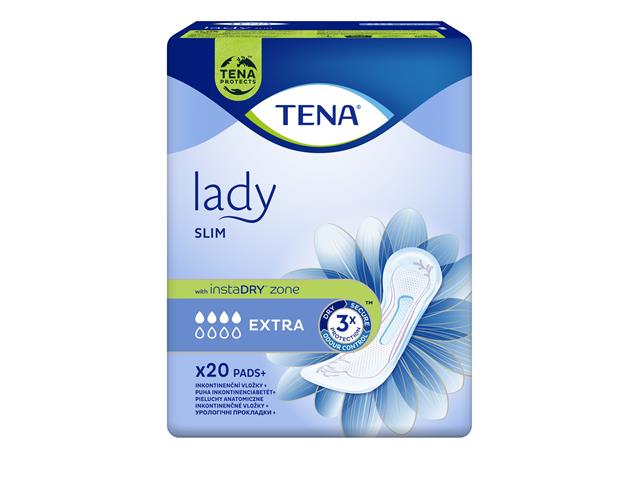 Tena Lady Slim Pieluchy anatomiczne extra interakcje ulotka pielucha anatomiczna  20 szt.