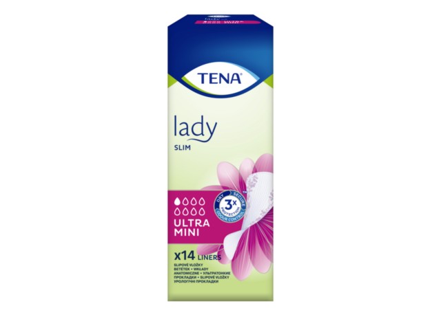 Tena Lady Slim Ultra Wkłady anatomiczne mini interakcje ulotka wkładka anatomiczna  14 szt.