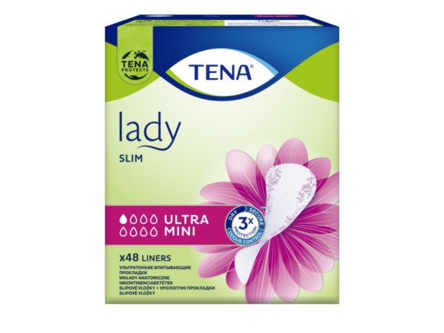 Tena Lady Slim Wkłady anatomiczne ultra mini interakcje ulotka   48 szt.