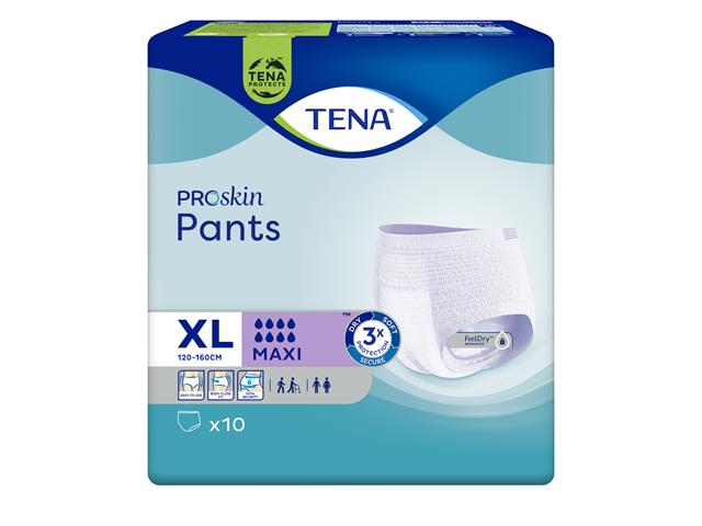 Tena Pants ProSkin Majtki chłonne maxi XL interakcje ulotka majtki chłonne - 10 szt.