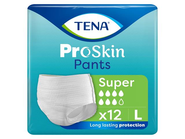 Tena Pants ProSkin Majtki chłonne super L interakcje ulotka majtki chłonne  12 szt.