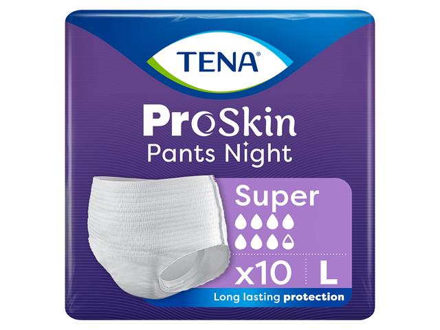 Tena Pants ProSkin Majtki chłonne super night L interakcje ulotka majtki chłonne  10 szt.