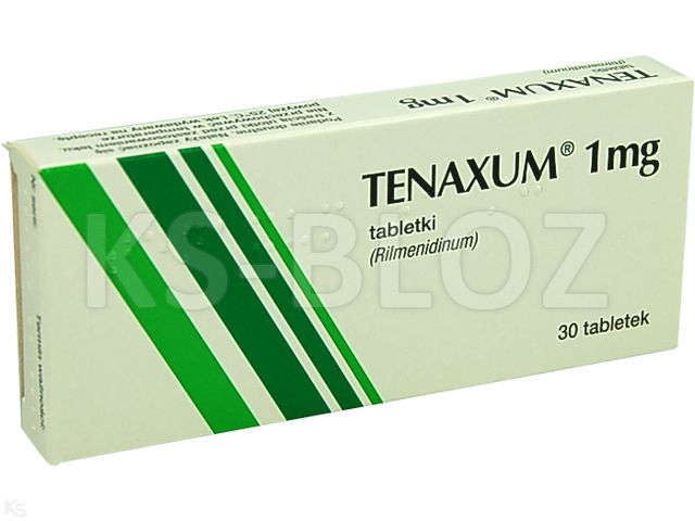 Tenaxum interakcje ulotka tabletki 1 mg 30 tabl. (2 blist. po 15 tabl.)