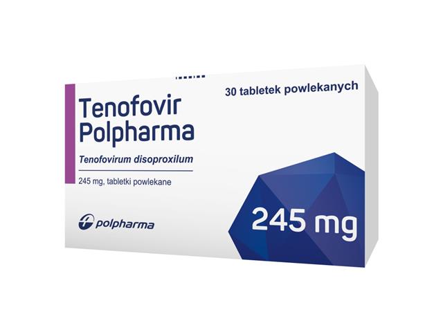 Tenofovir Polpharma interakcje ulotka tabletki powlekane 245 mg 30 tabl.