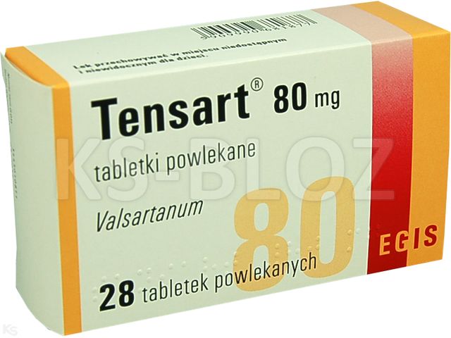 Tensart interakcje ulotka tabletki powlekane 80 mg 28 tabl. | 4 blist.po 7 szt.