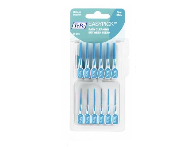 TePe Easy Pick M/L + opakowanie kieszonkowe interakcje ulotka wykałaczki - 36 szt.