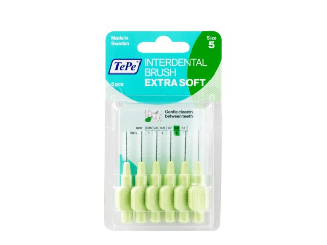 TePe Interdental Brush Extra Soft Size 5 (0,8mm) interakcje ulotka szczotka  6 szt.