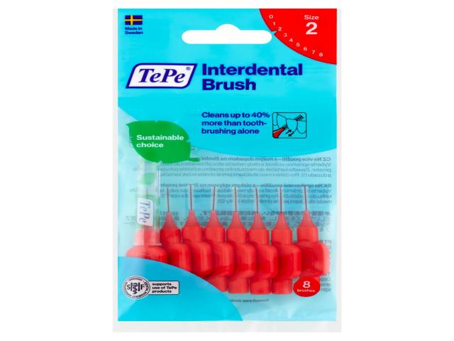 TePe Original Szczoteczki międzyzębowe czerwone 0,5 mm interakcje ulotka szczotka - 8 szt.