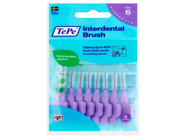 TePe Original Szczoteczki międzyzębowe fioletowe 1,1 mm interakcje ulotka szczotka - 8 szt.
