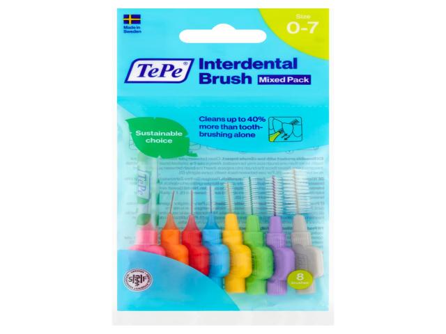 TePe Original Szczoteczki międzyzębowe mix 0,4-1,3 mm interakcje ulotka szczotka  8 szt.