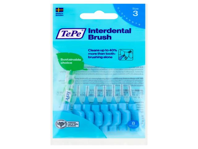 TePe Original Szczoteczki międzyzębowe niebieskie 0,6 mm interakcje ulotka szczotka  8 szt.