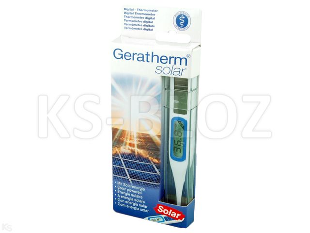 Termometr cyfrowy GERATHERM SOLAR interakcje ulotka termometr - 1 szt.