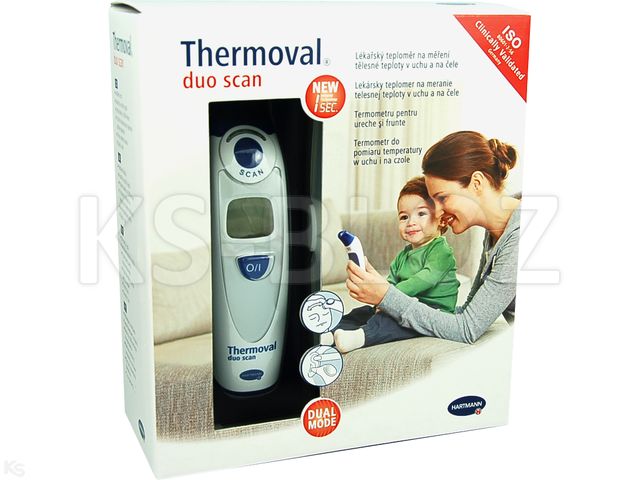 Termometr elektr.THERMOVAL Duo Scan interakcje ulotka termometr - 1 szt.