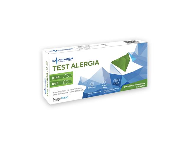 Test Alergia Pies Kot interakcje ulotka   1 szt.