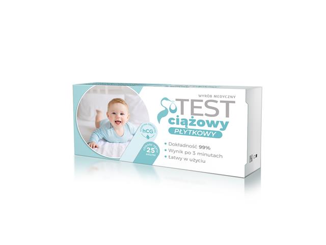 Test ciążowy płytkowy interakcje ulotka test ciążowy - 1 szt.