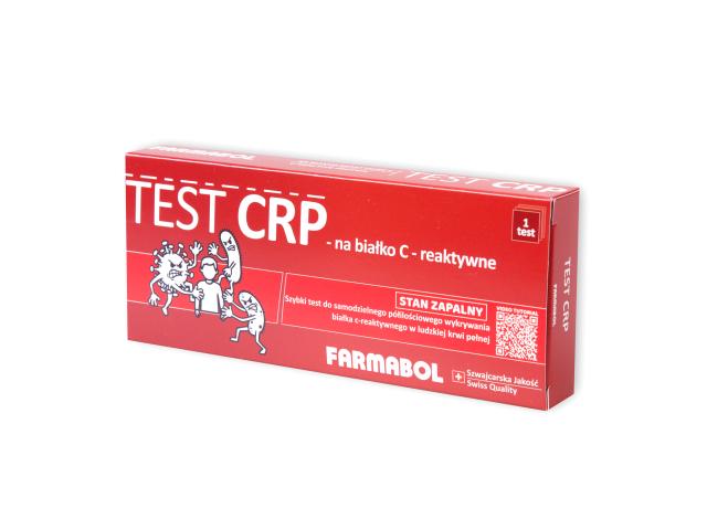 Test CRP Na Białko C - Reaktywne interakcje ulotka test - 1 szt.