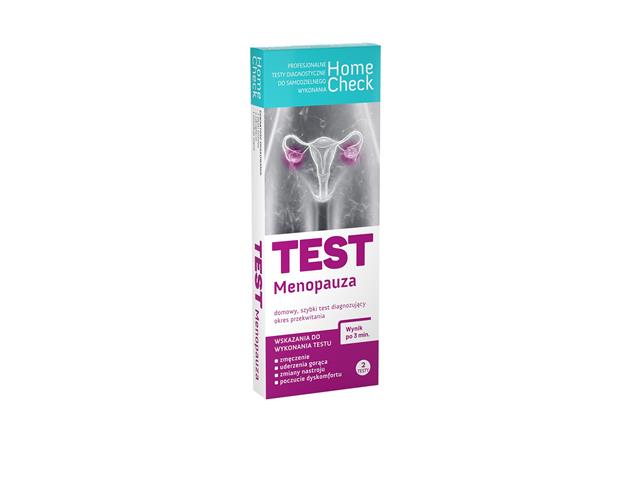 Test menopauza diagnozujący okres przekwitania szybki test interakcje ulotka test  2 szt.