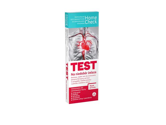 Test na niedobór żelaza interakcje ulotka test  1 szt.