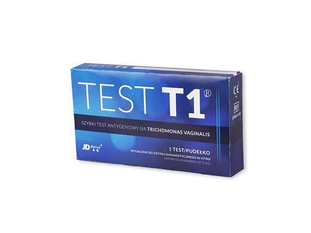 Test T1 - szybki test antygenowy na Trichomonas vaginalis interakcje ulotka   1 szt.