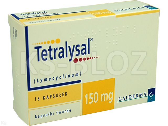 Tetralysal interakcje ulotka kapsułki twarde 150 mg 16 kaps. | 4x4