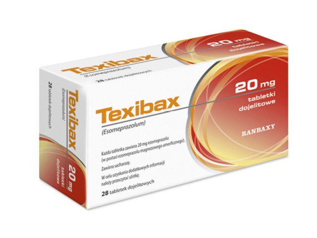 Texibax interakcje ulotka tabletki dojelitowe 20 mg 28 tabl.