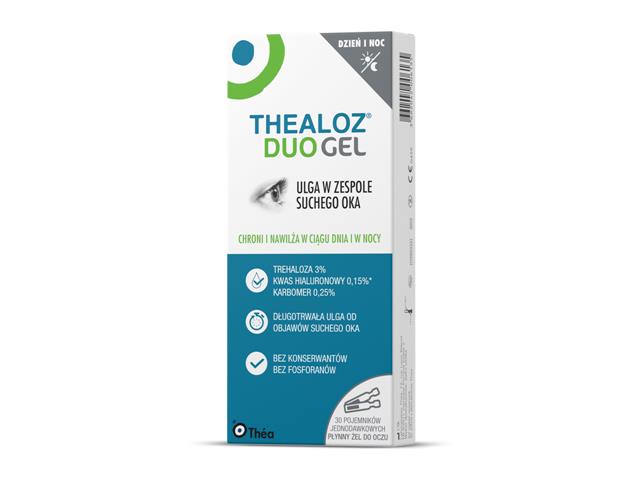 Thealoz Duo Gel Ud interakcje ulotka żel do oczu  30 minims. po 0,4 ml