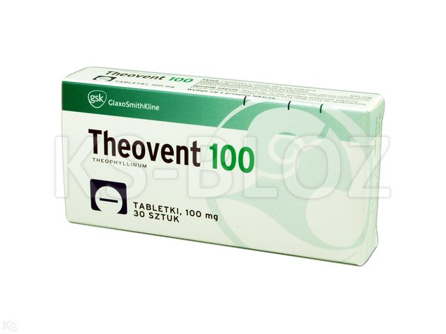 Theovent 100 interakcje ulotka tabletki 100 mg 30 tabl. | blister