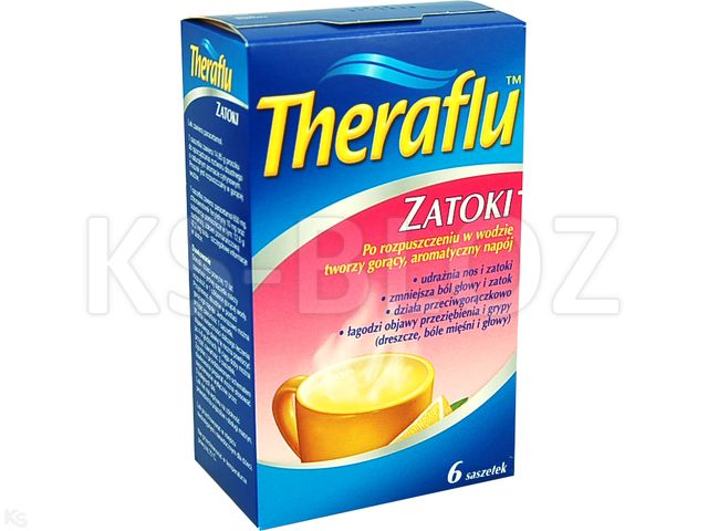 Theraflu Zatoki interakcje ulotka proszek do sporządzania roztworu doustnego 650mg+10mg 