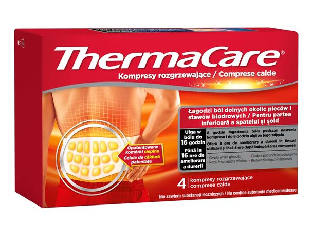 ThermaCare Kompresy na plecy i biodra rozgrzewające interakcje ulotka   4 szt.