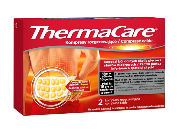 ThermaCare Kompresy na plecy i biodra rozgrzewające interakcje ulotka   2 szt.