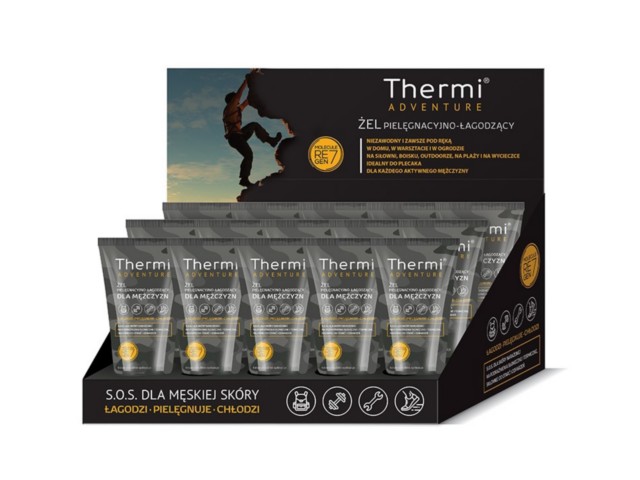 Thermi Adventure Żel dla mężczyzn pielęgnacyjno-łagodzący interakcje ulotka żel  15 szt. po 75 ml