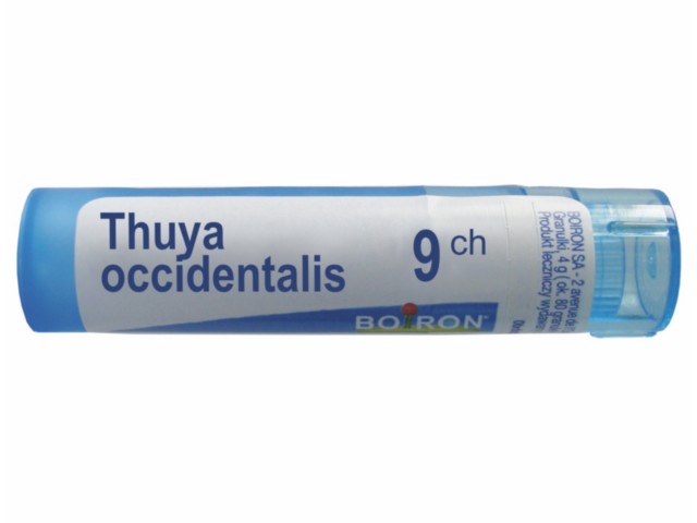 Thuya Occidentalis 9 CH interakcje ulotka granulki  4 g