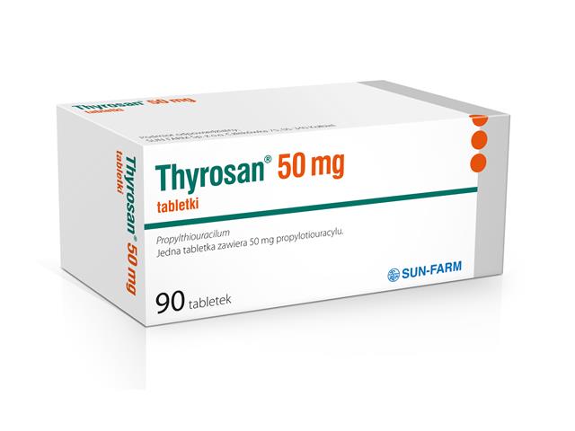 Thyrosan interakcje ulotka tabletki 50 mg 90 tabl. | blister